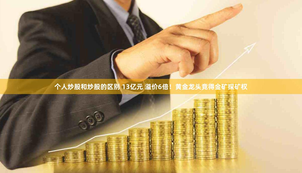 个人炒股和炒股的区别 13亿元 溢价6倍！黄金龙头竞得金矿探矿权