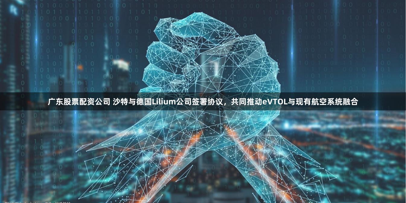 广东股票配资公司 沙特与德国Lilium公司签署协议，共同推动eVTOL与现有航空系统融合